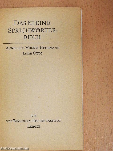 Das kleine Sprichwörterbuch