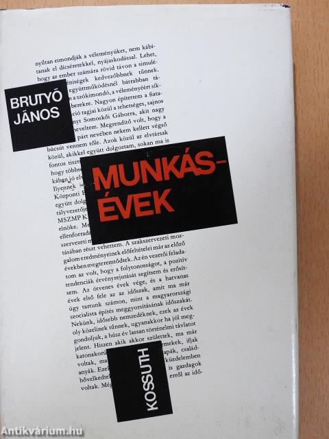 Munkásévek (dedikált példány)