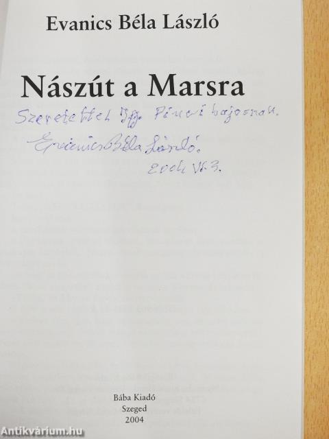 Nászút a Marsra (dedikált példány)