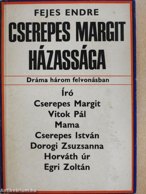 Cserepes Margit házassága (dedikált példány)