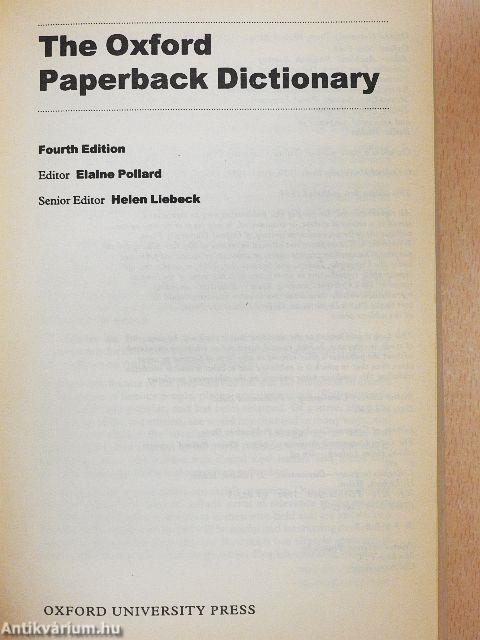 The Oxford Paperback Dictionary