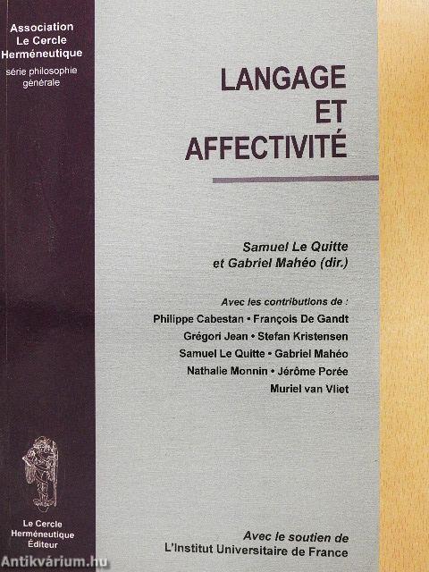 Langage et affectivité