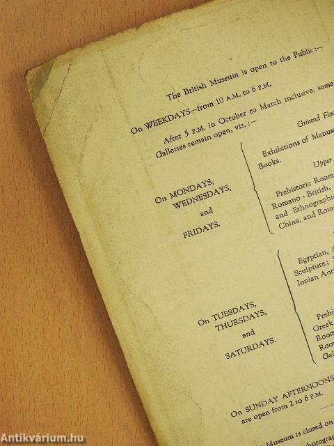 Summary Guide to the Exhibition Galleries of the British Museum