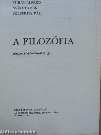 A filozófia