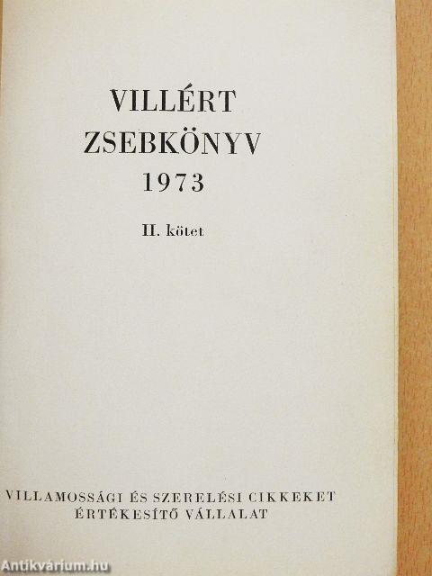 Villért zsebkönyv 1973. I-II.