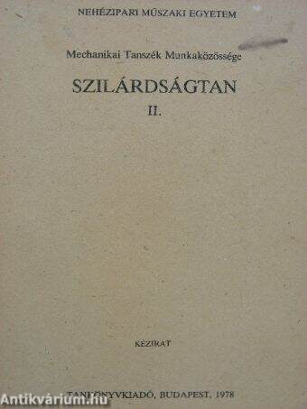 Szilárdságtan II.