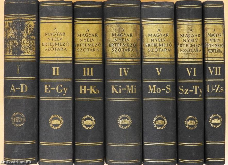 A magyar nyelv értelmező szótára I-VII.