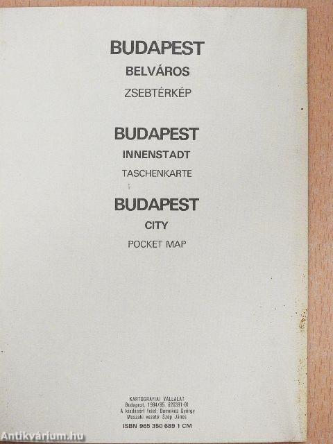 Budapest belváros zsebtérkép