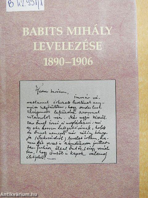 Babits Mihály levelezése 1890-1906