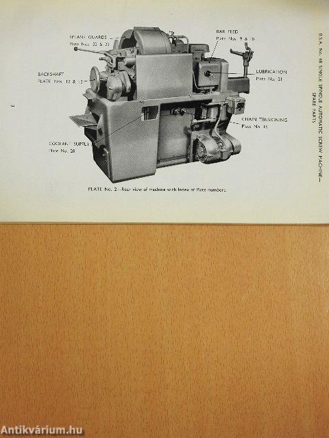 B. S. A. No. 68 single spindle automatic screw machine