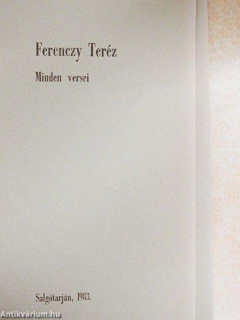 Ferenczy Teréz minden versei