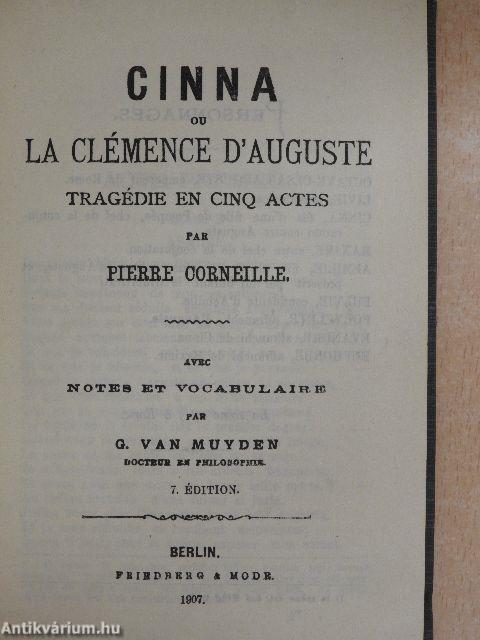 Cinna ou la clémence d'auguste tragédie en cinq actes 