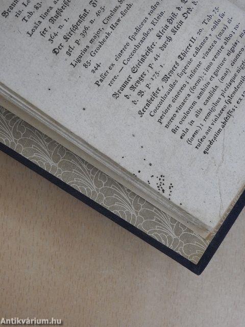 Naturgeschichte der Vögel X. (gótbetűs)