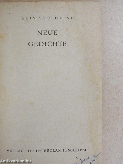 Neue Gedichte