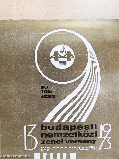 13. Budapesti Nemzetközi Zenei Verseny 1973