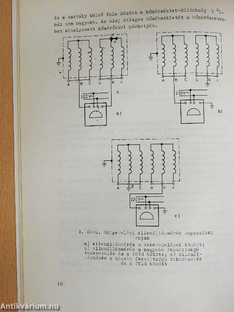 Transzformátorok vizsgálata