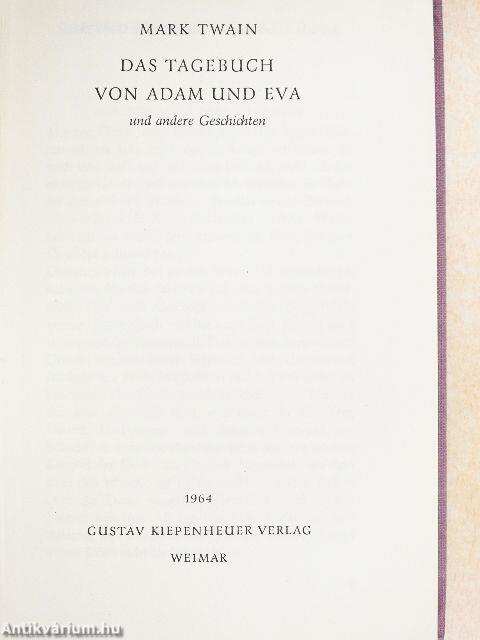 Das Tagebuch von Adam und Eva