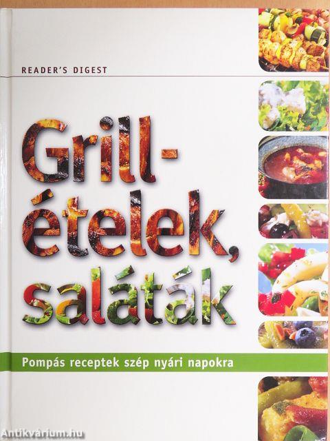 Grillételek, saláták