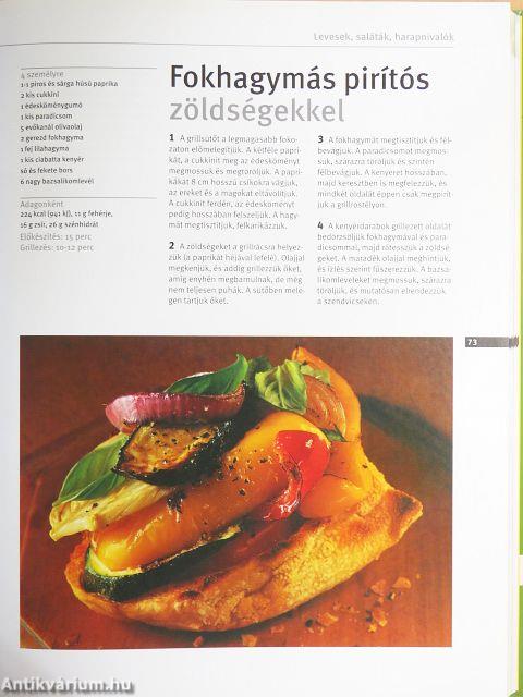 Grillételek, saláták