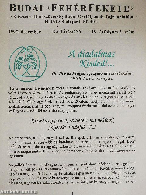 Budai FehérFekete 1997. december