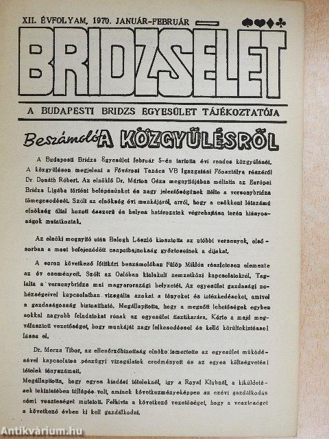 Bridzsélet 1970. január-február