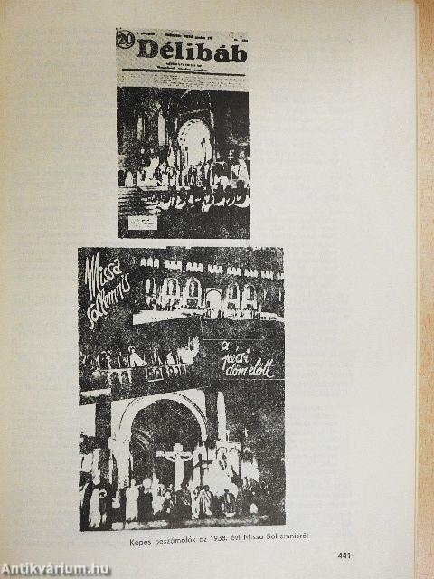 Adatok és dokumentumok a pécsi ünnepi játékok történetéből (1933-1938)