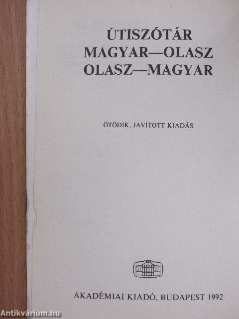 Útiszótár magyar-olasz/olasz-magyar