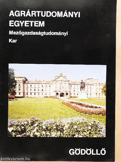 Gödöllői Agrártudományi Egyetem Mezőgazdaságtudományi Kar