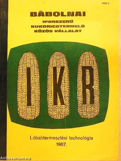 Lóbabtermesztési technológia 1987.