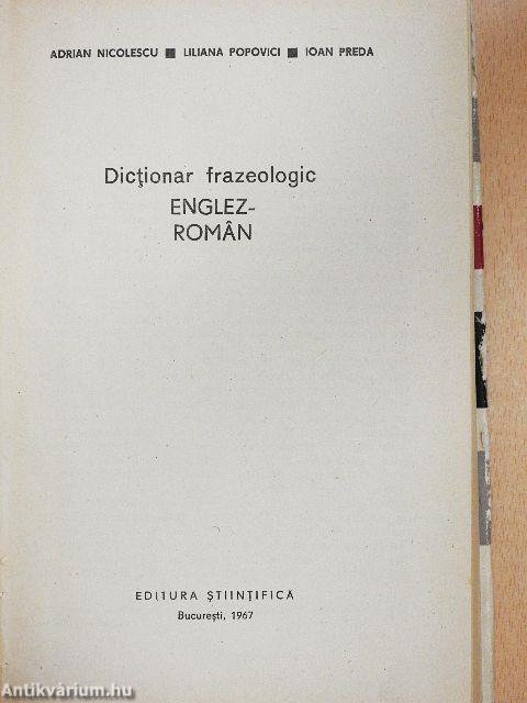 Dictionar frazeologic Englez-Roman