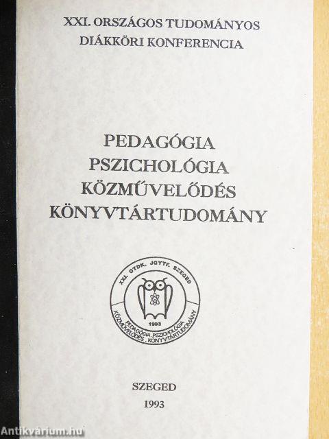 Pedagógia, pszichológia, közművelődés, könyvtártudomány