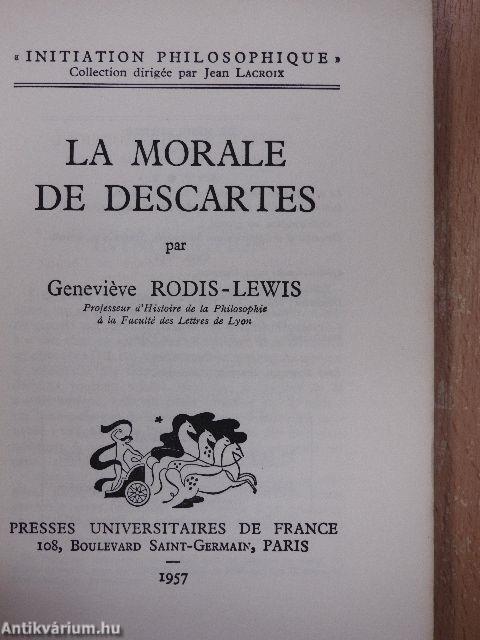 La Morale de Descartes