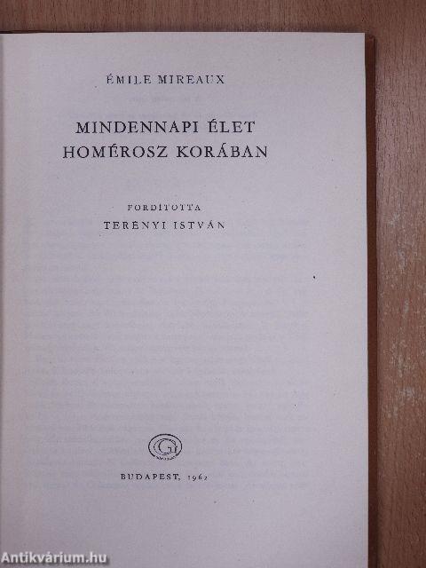 Mindennapi élet Homérosz korában