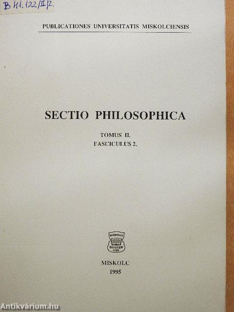 Sectio Philosophica II/2.