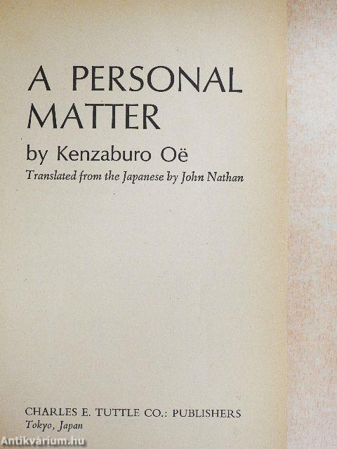 A Personal Matter