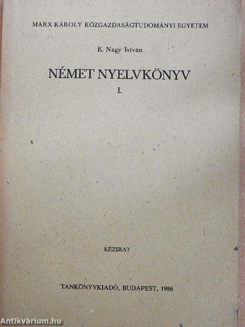 Német nyelvkönyv I.