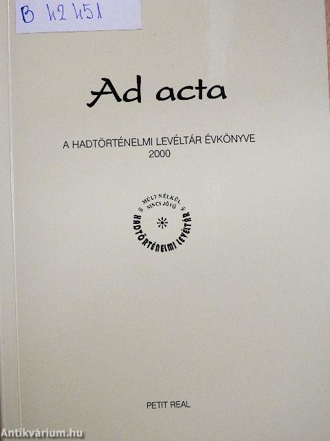 Ad acta 2000