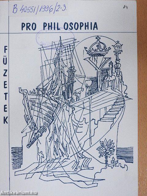 Pro Phil Osophia füzetek 1996/2-3.
