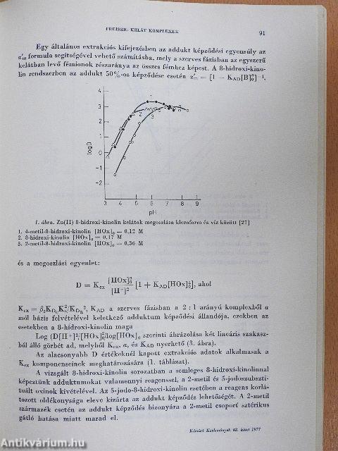 Kémiai Közlemények 1977/1-4. I-II.