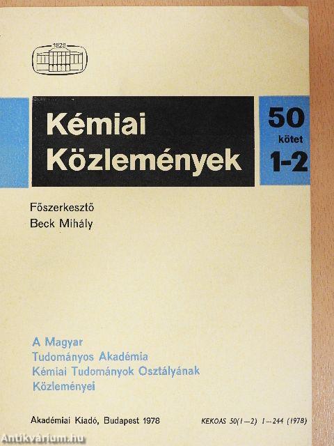 Kémiai Közlemények 1978/1-2.