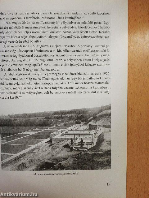 Az ostffyasszonyfai hadifogolytábor története 1915–1918