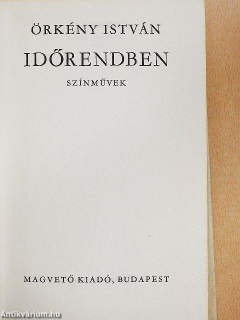 Időrendben - Színművek