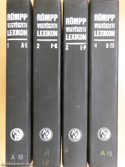 Römpp Vegyészeti Lexikon 1-4.