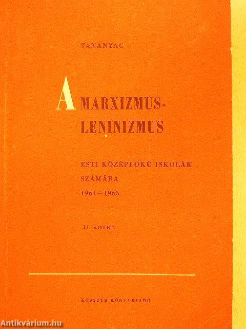 A marxizmus-leninizmus II.