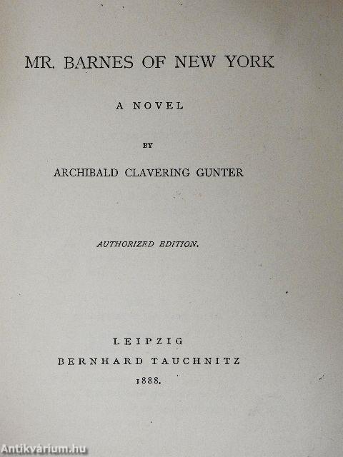 Mr. Barnes of New York