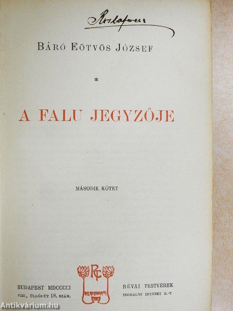 A falu jegyzője I-II.