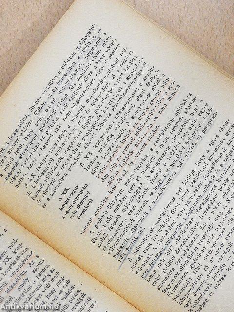 A tudományos szocializmus és a munkásmozgalom története III. (töredék)