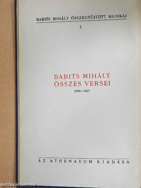 Babits Mihály összes versei