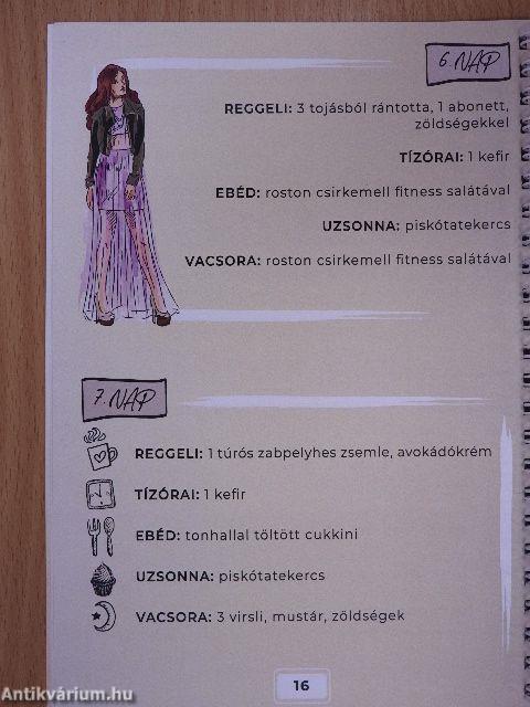 Menyasszony felkészítő - súlycsökkentő - életmód napló