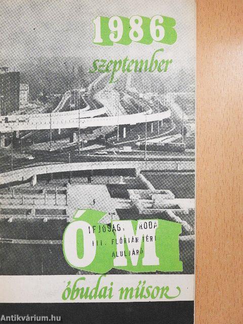 ÓM Óbudai műsor 1986. szeptember